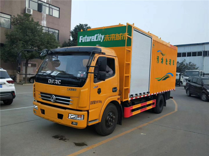 污水處理車干濕分離污水處理現場