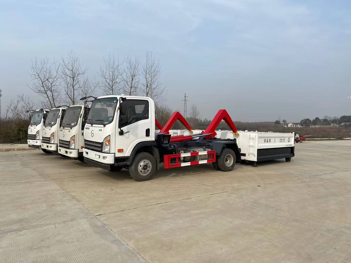 大運國六藍牌可卸式垃圾車